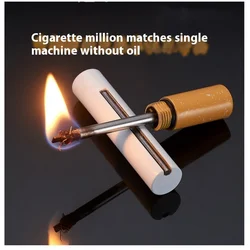 Mini Kerosene Lighter Cigarette Matchstick Lighter Classic Retro Open Flame Durable Lighter Multifunctional Men's Gift