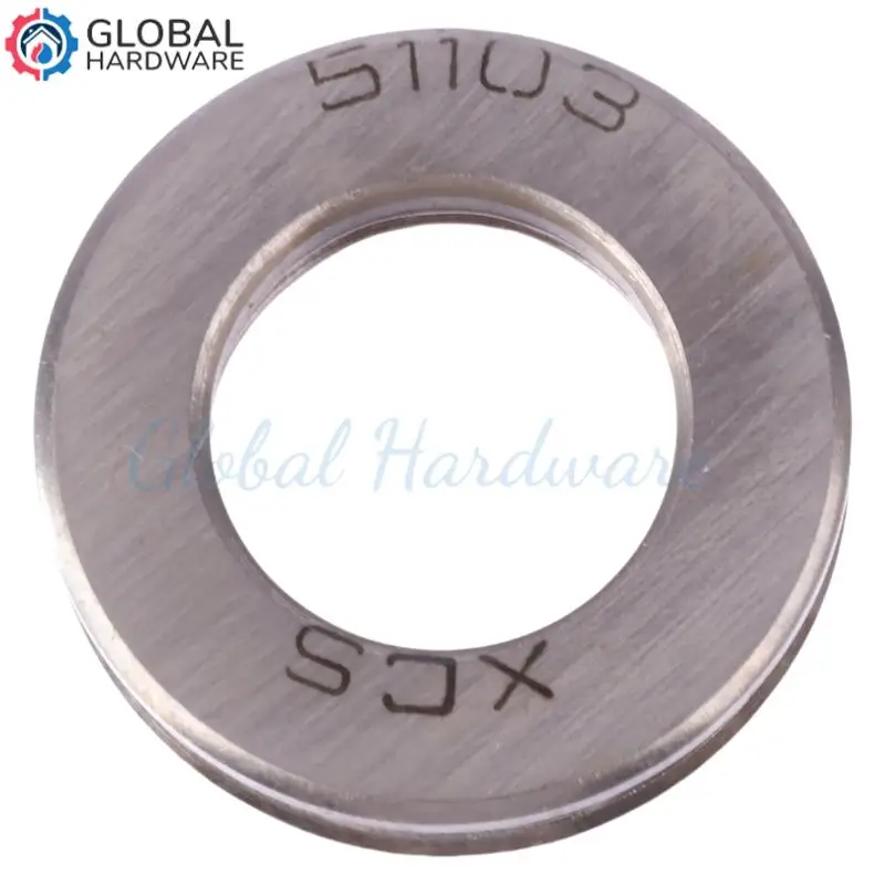 ตลับลูกปืนแบบแบน 51103 ใช้สำหรับแกนหมุนของเครื่องกลึงศูนย์เครื่องจักรกล ฯลฯ