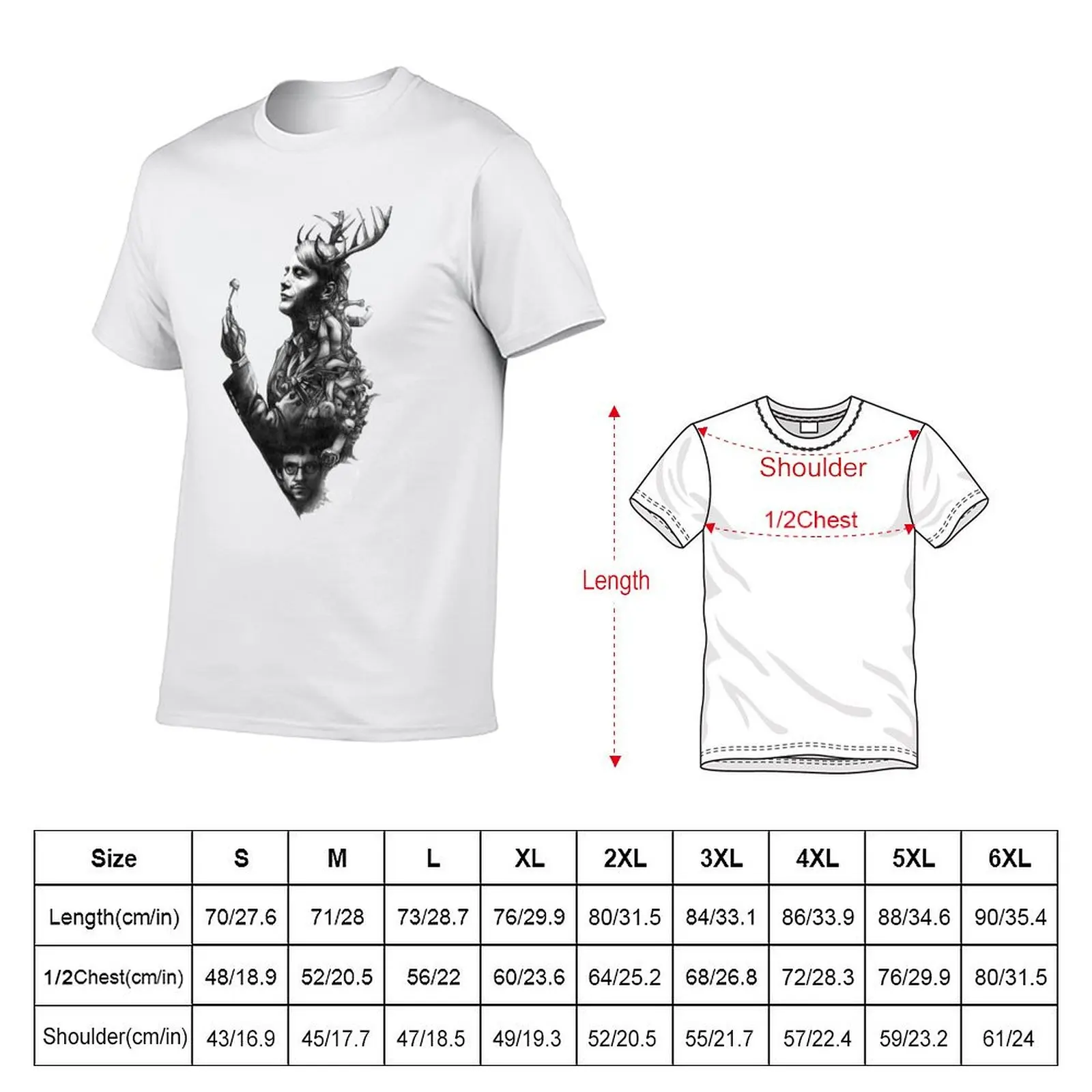 Hannibal T-Shirt t shirts for man graphic funny t shirt man luxury T-Shirt