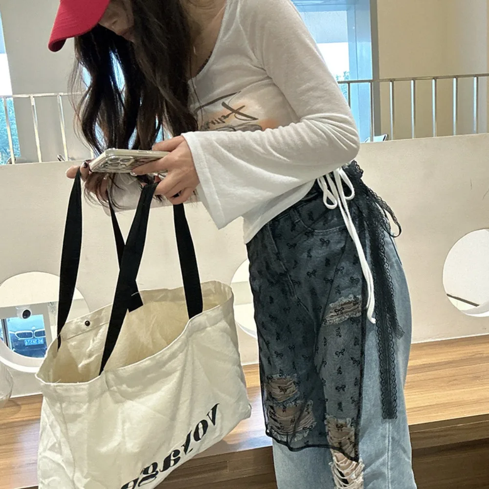 Fashion Lace Splicing Harajuku Skirt Lace Layered Apron Bandage Skirt Lace-up Lap Over Skirts Women