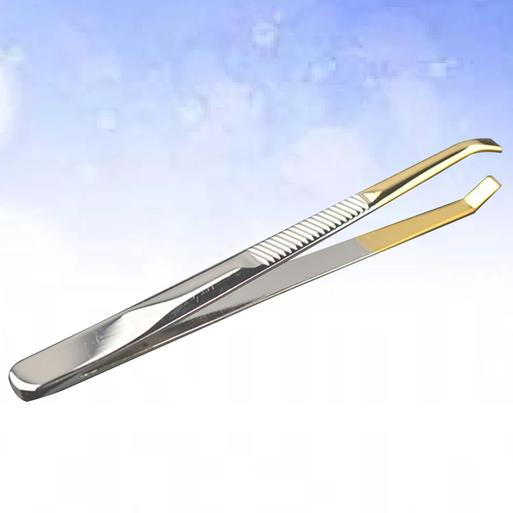 

Stainless Steel Eyebrow Tweezers Lightweight Durable AntiSlip Design Professional Personal Use Small Size Easy to Carry Eyebrow