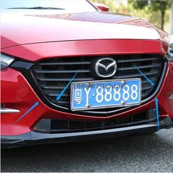 Car Accessories For  Mazda 3 Axela 2017 2018 2019 High quality ABS Front Grille Around Trim Racing Grills Trim Car styling