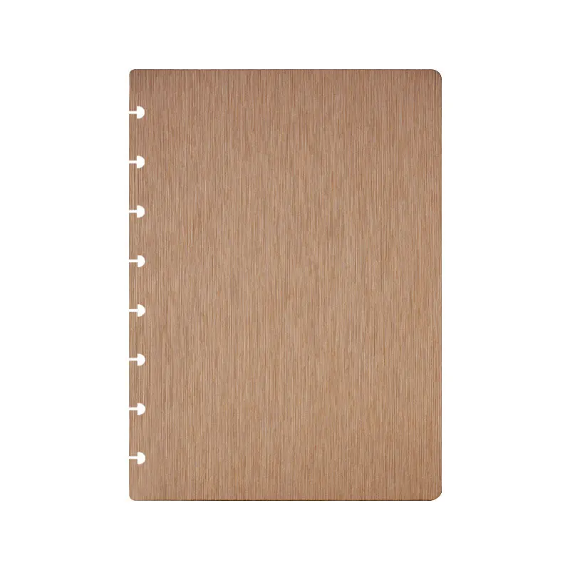 022 mushroom hole A4 A5 B5 B6 letter junior size Notebook cover 2pcs t puncher dividers kawaii Free shipping Transparent black