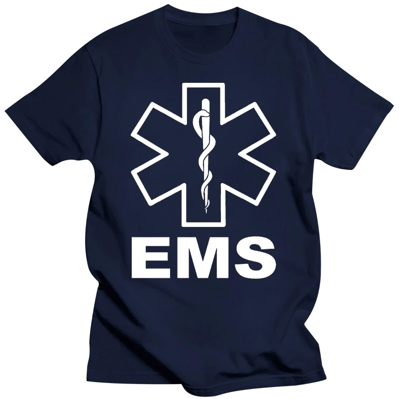 Shirt Maker V2 Ems Emergency Medical Services Men'S Design O-Neck Short-Sleeve T Shirts