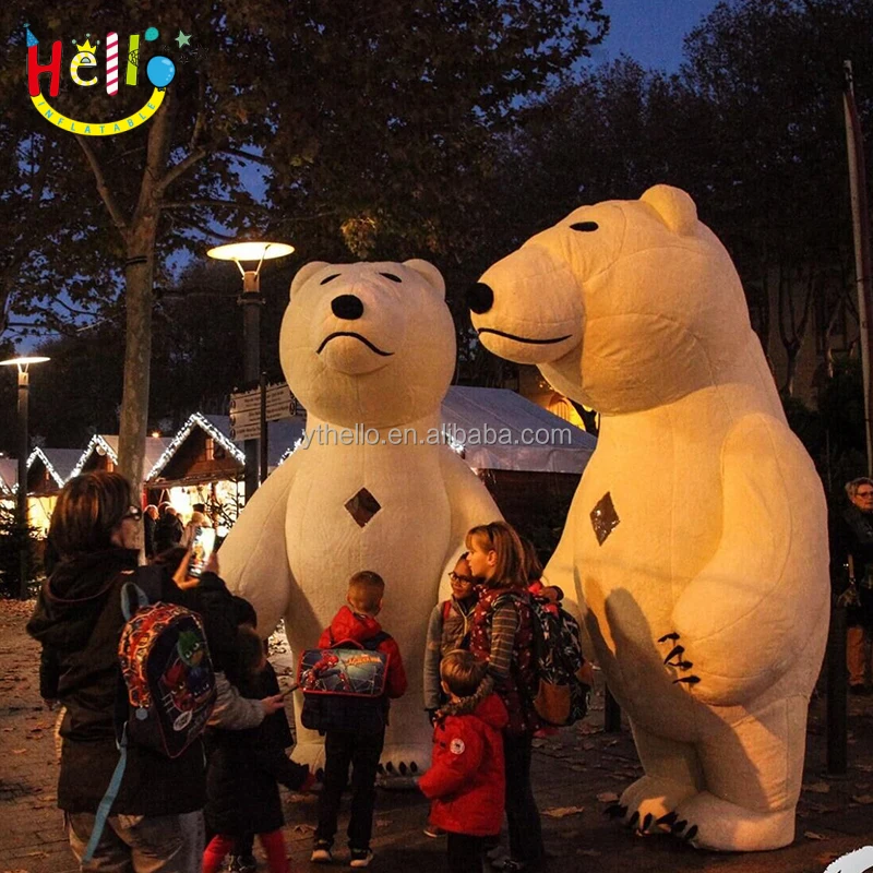 맞춤형 풍선 동물 세트 북극곰, 풍선 공연 의상