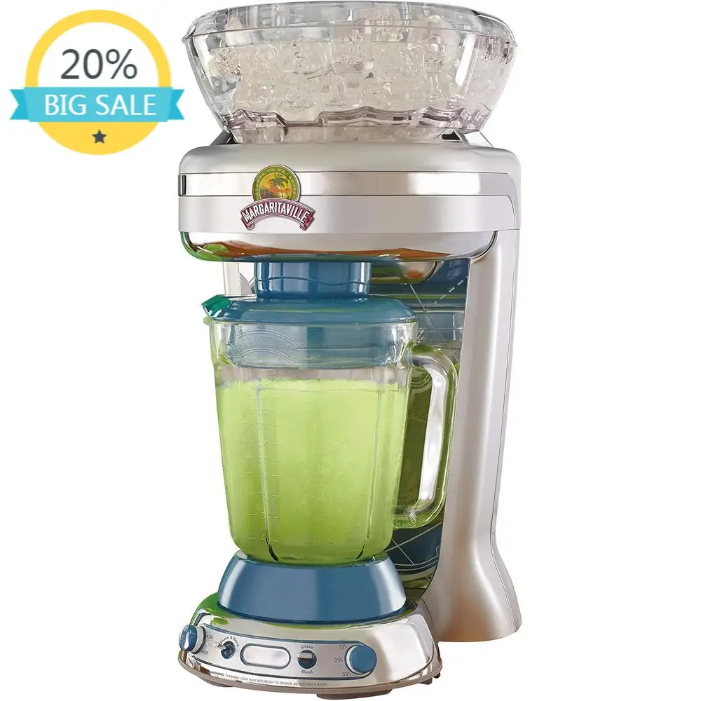 

Large Ice Chamber Beverage Blender with Spout Jar and 4 Drink Modes for Home and Party Use