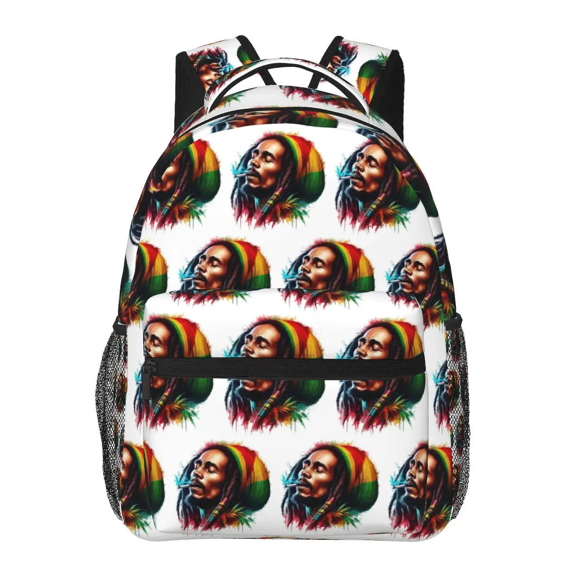 

Jamaica Reggae Rock Bob Marley Backpacks Boys Girls Bookbag Children School Bags Kids Rucksack Shoulder Bag Large Capacity