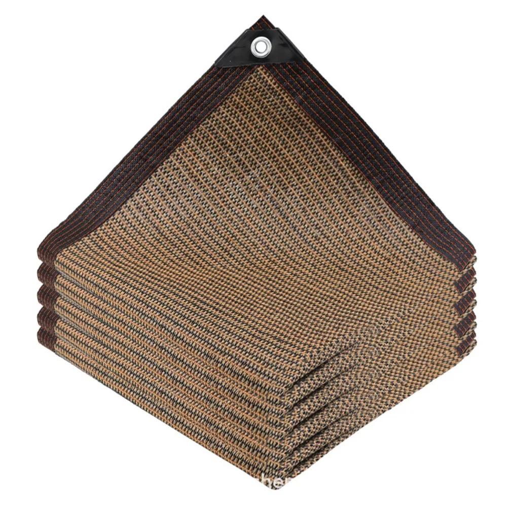 

Sun Screen UV Protection Shade Cloth Rectangle Grommets Sunblock Mesh Cover Thickened HDPE Sunshade Net Garden