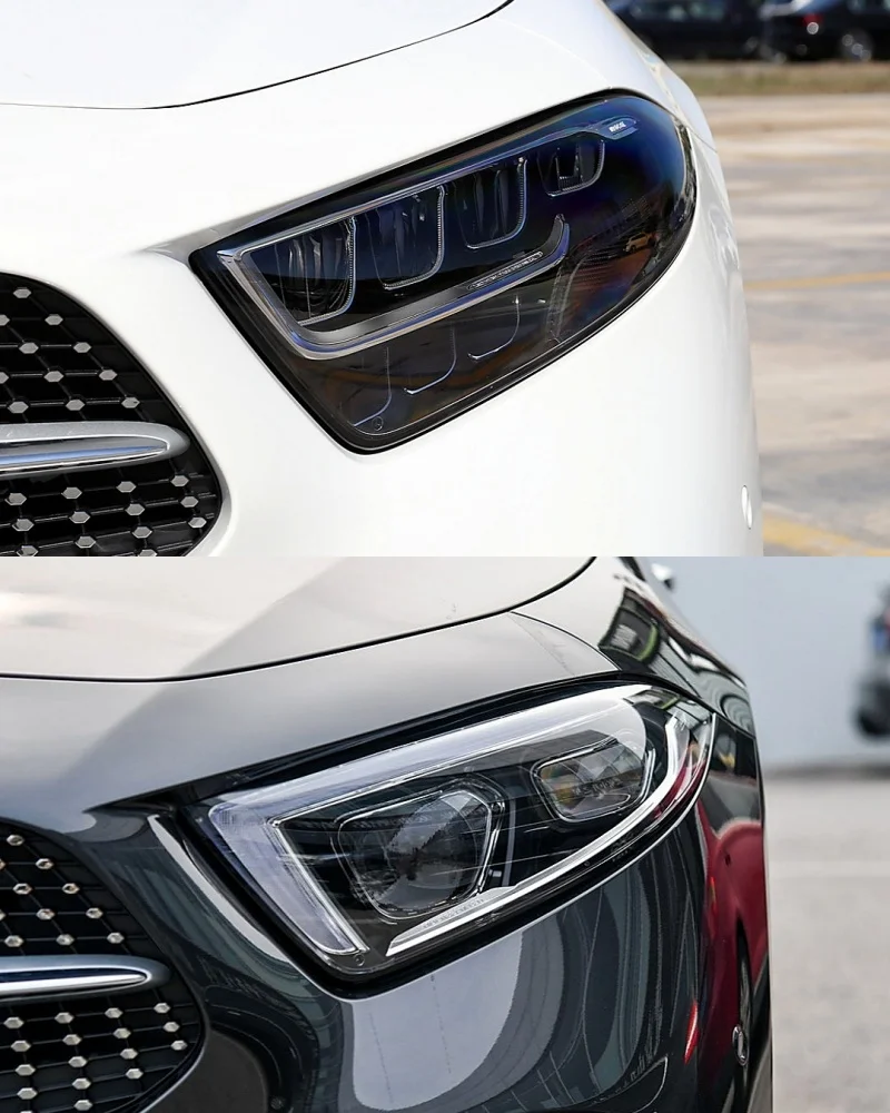 غطاء عدسة أمامية للسيارة ، غطاء ظل ، ظل مصباح لمرسيدس بنز CLS W257 من من من من من من من من من من من #2