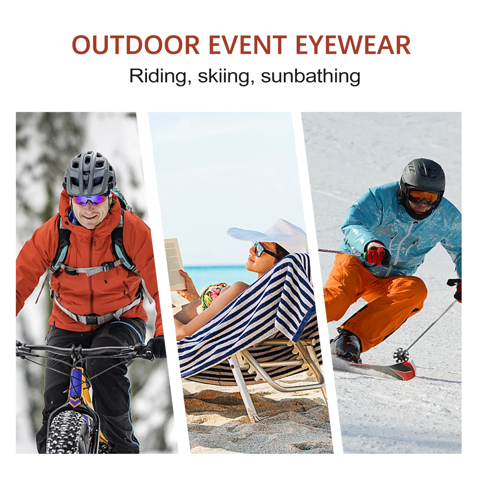 

1Pair Windproof Glasses Anti Fog Ventilation Holes Uv400 Protection Unbreakable Pc Lens Suitable for Face Shape Cycling Riding