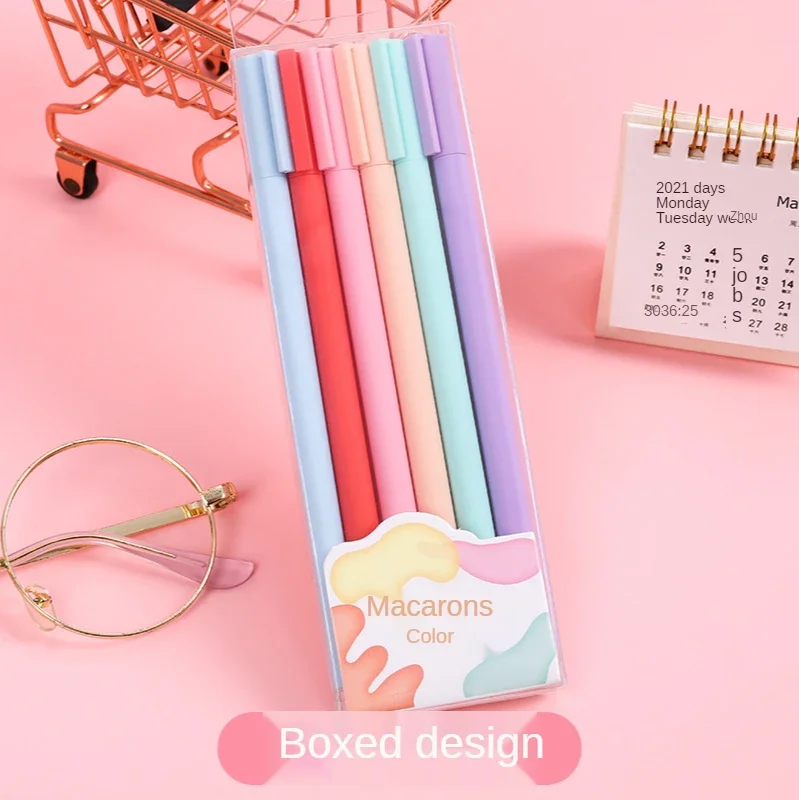 6 шт./набор, гелевая ручка, 0,5 мм