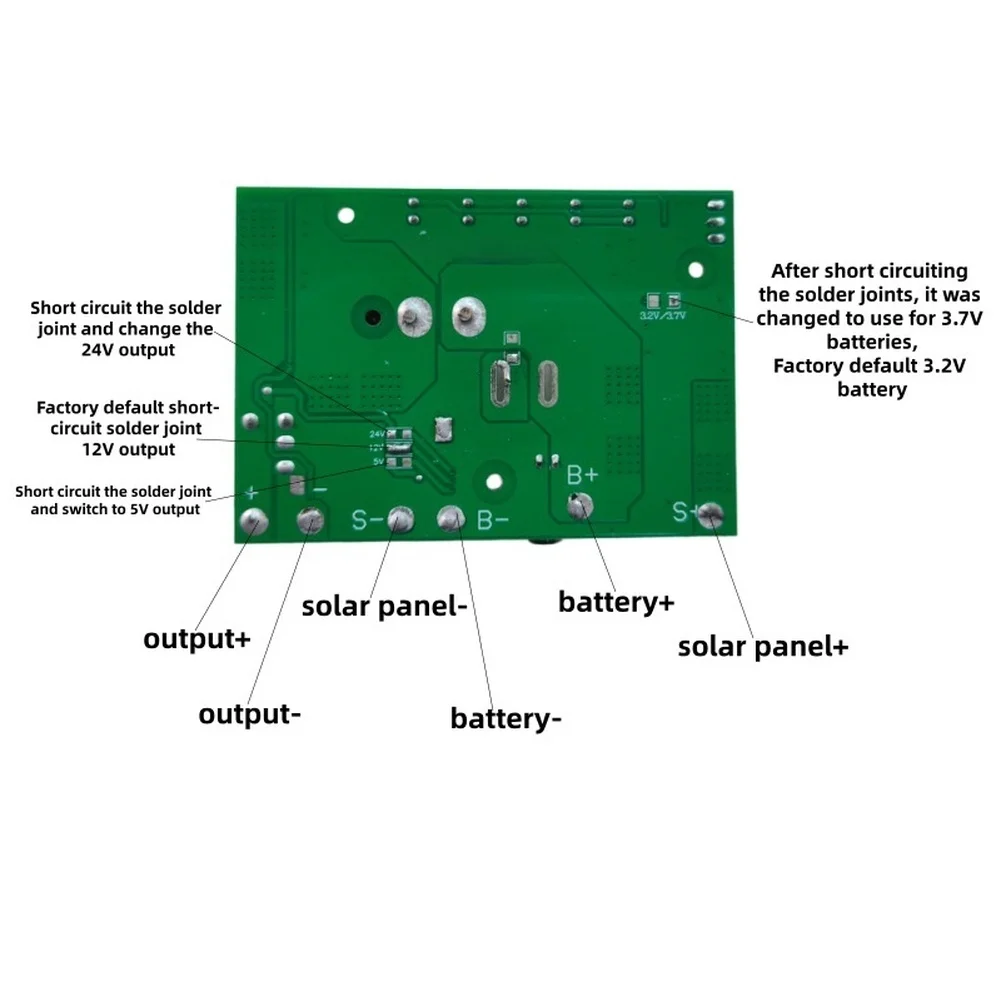 1pc 3.7V To 5V 12V 24V Solar-powered Camera Motherboard 5A 3.5A 2A Solar Monitoring Controller Mainboard For Solar Applications