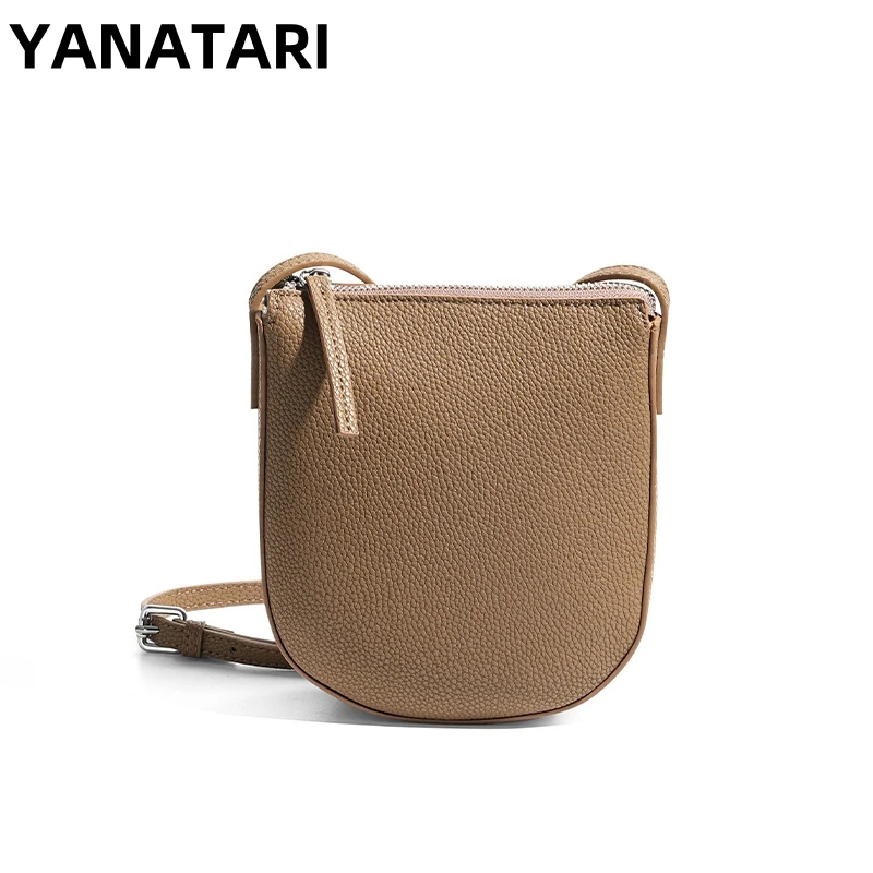 

YANATARI mini small genuine leather vintage bag Crossbody Bag luxury mobile phone shoulder bag women mobile bag for women