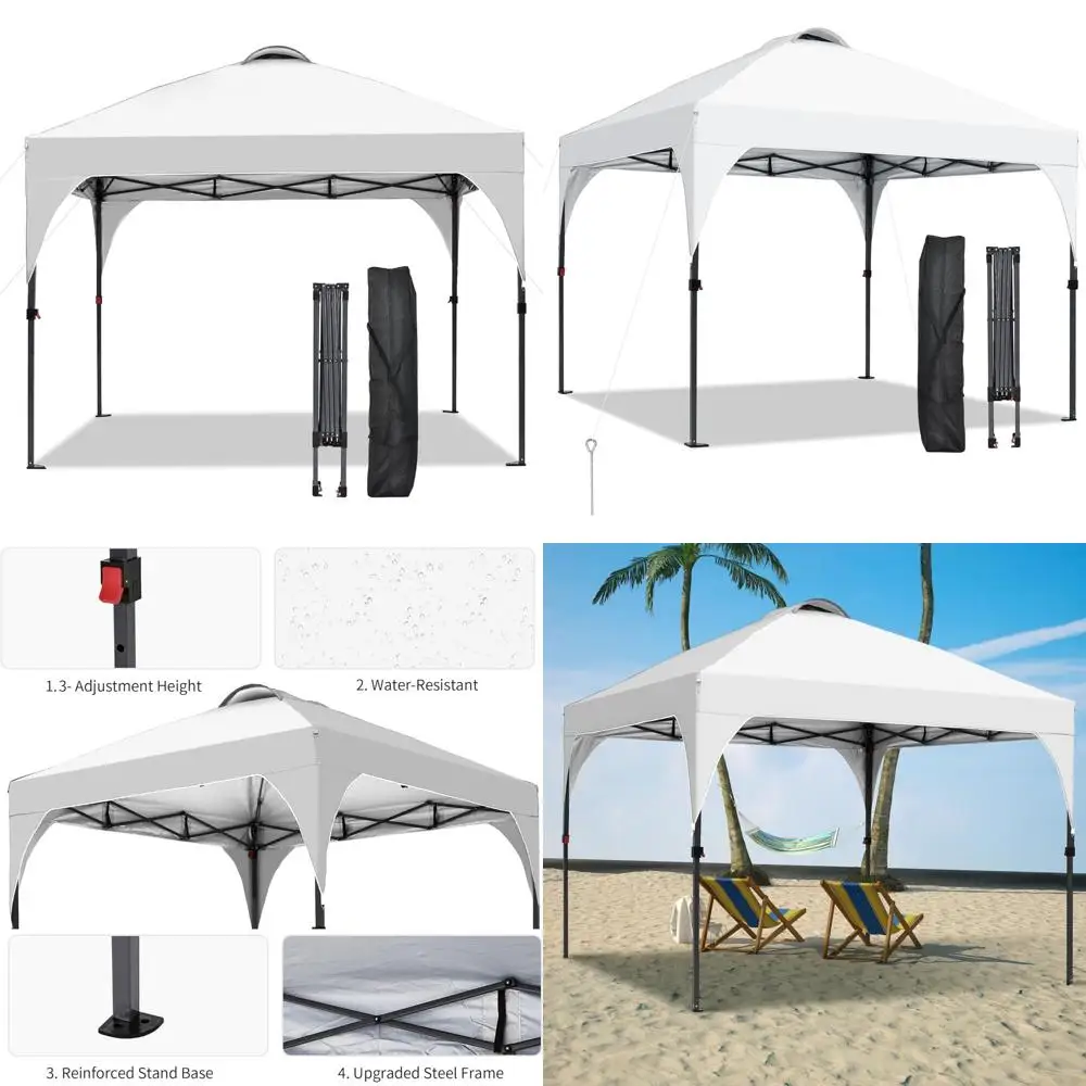 

Portable Outdoor Canopy Tent, 8x8 Instant Pop Up Gazebo, Commercial Grade Shelter, Ideal for Patio, Outdoor Events, Weddings, an