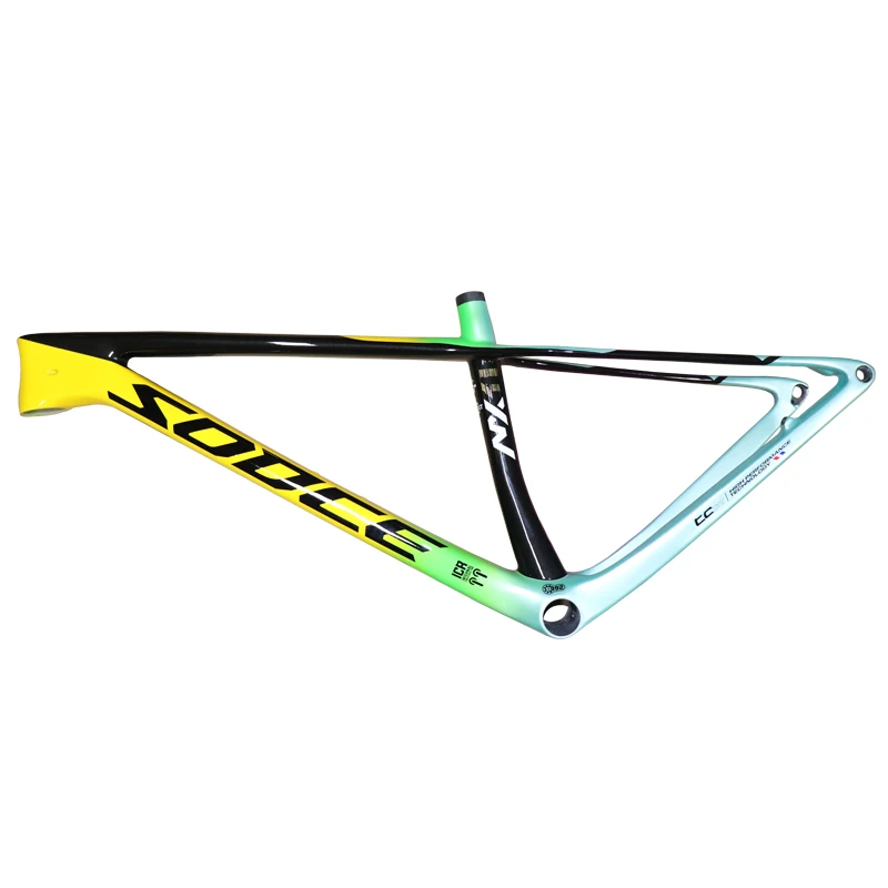 SODCE New Arrive Carbon Frame 29 Boost Size 148 x 12mm High Quality Mountain Bike Thru Axle Type MTB Frame