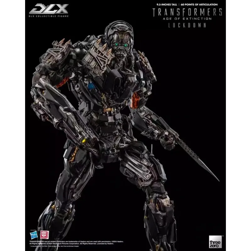 Original Hasbro Threezero Transformers AGE OF EXTINCTION LOCKDOWN Action Toy Figure Mode Ornaments view 4