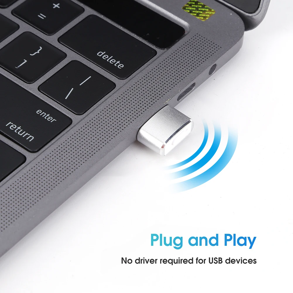 Mini Mouse Mover Plug and Play USB Automatic Mouse Jiggler Keeps Awake Indicator Light Aluminum Alloy Housing for Laptop Desktop