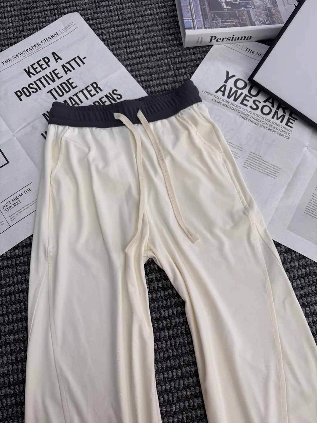 

Cleanfit Lightweight Qui Dry Straight Leg Men's Casual Pants Summer Loose Drapey Trousers Faionable Youth Trend Brand