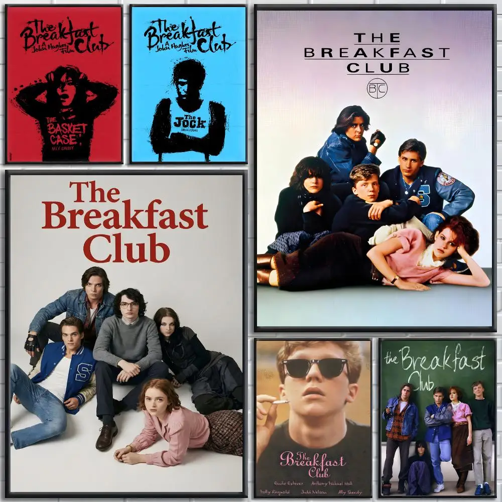 Movie T-The Breakfast Clubs Poster posters for bedrooms and living rooms high definition cartoon movie-themed wall art.