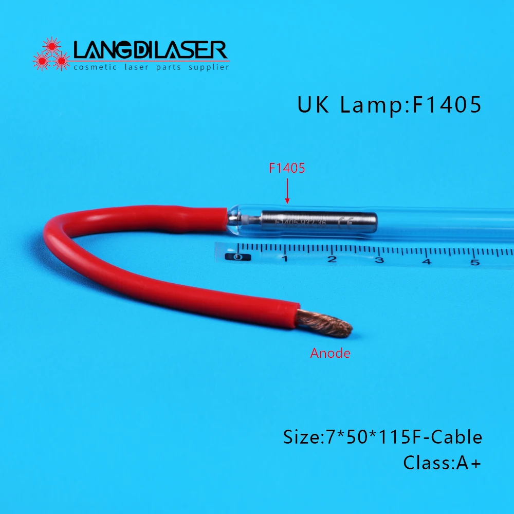 UK Lamp F1405-xxx / Made In UK First Light Ipl Flash Lamp Size : 7*50*115F / IPL Lamp For Keslaser / Guarantee 1 Million Times
