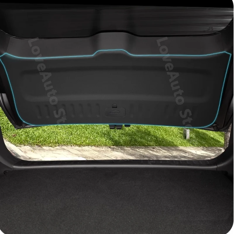 

For BYD Yuan Plus Atto 3 2021 2022 2023 Car Trunk Tailgate Anti-kick Anti-dirt Pad Cover Protection PU Leather Mat Ccessories