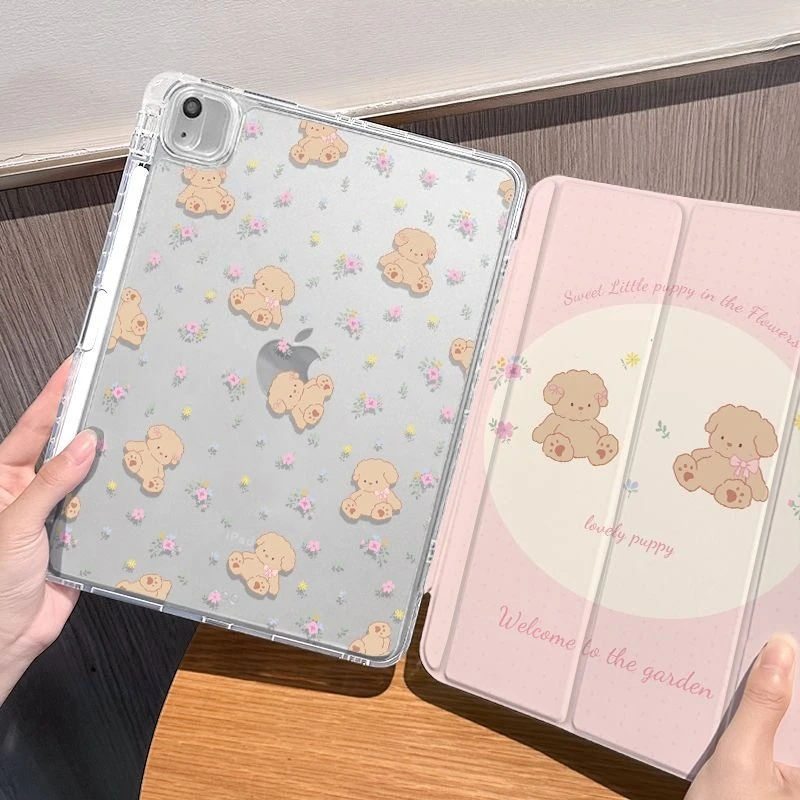 Capa inteligente com suporte de lápis para samsung tab s6 lite 10.4 Polegada tpu caso macio para tab s7 s8 s9 11 plus s10 s9 12.4 Polegada urso