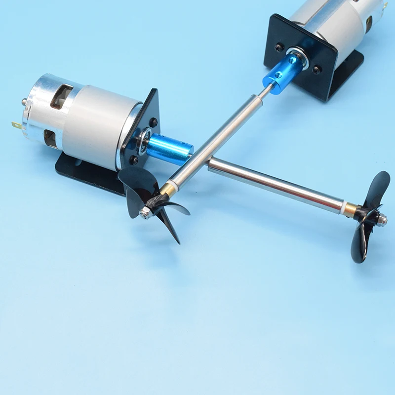 RC Boat 775 Motor Waterproof Boat Shaft Kit Stainless Steel Waterproof Shafting Kit Nesting Boat Accessories Four blade Propelle