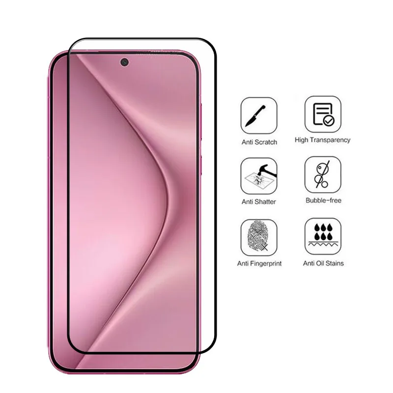 New 9H Tempered Glass For Huawei Pura 70 Screen Protector Anti-Scrtach Soft Fiber Camera film For Pura 70
