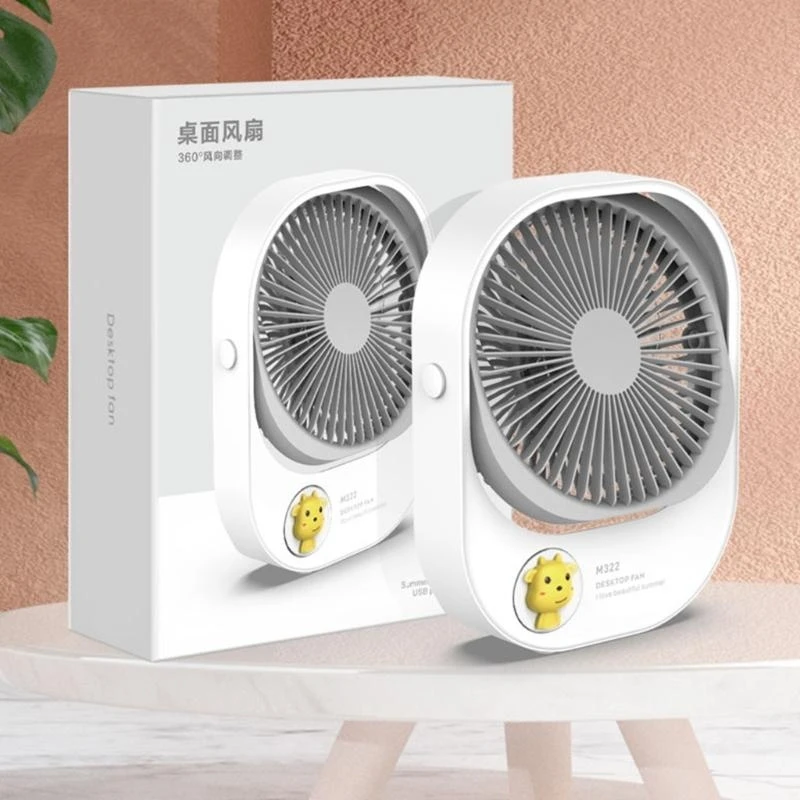 

L8RE USB Charging Desktop Fan Portable Fan with Strong 2 Color Fan