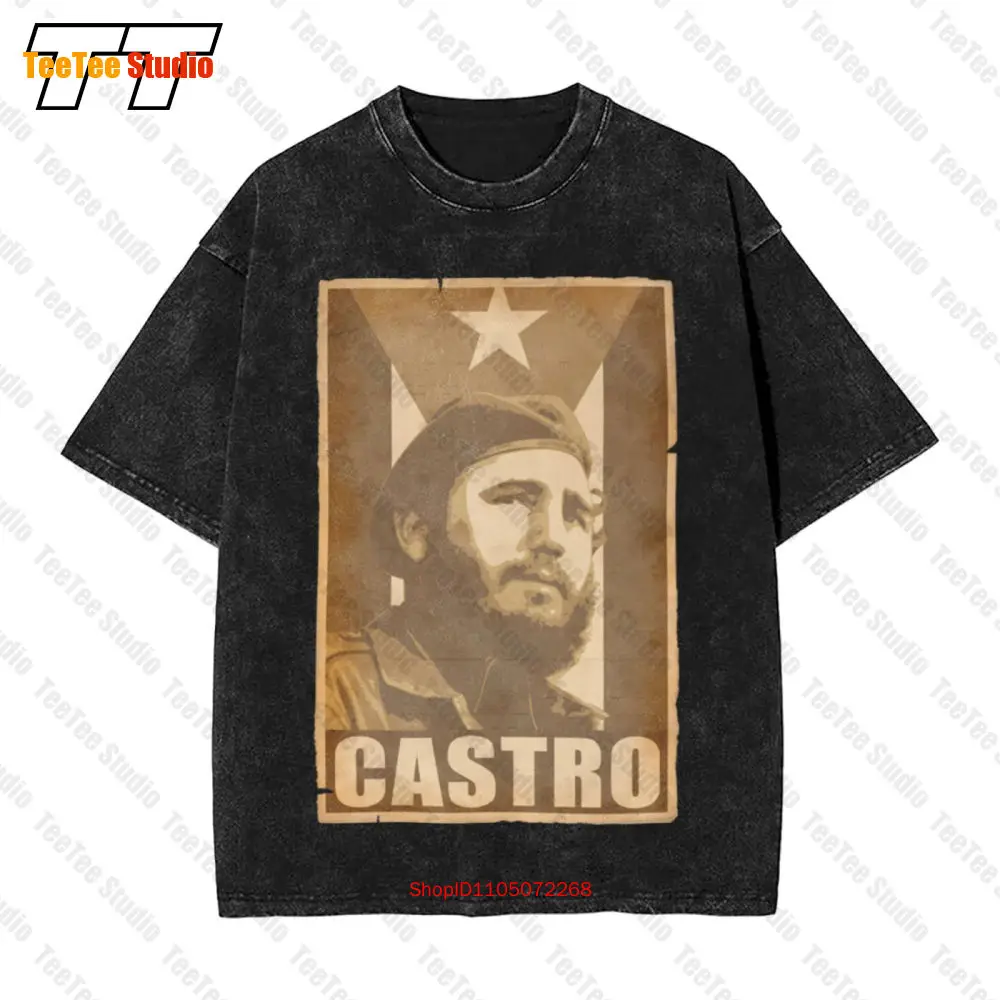 Fidel Castro Propaganda Poster Vintage Oversized T-Shirt LVFN