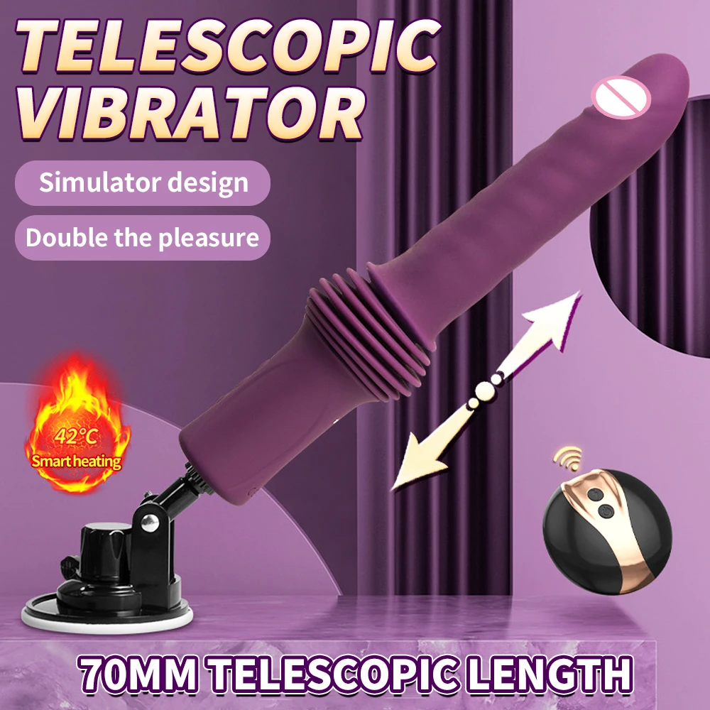 Up And Down Movement Sex Machine Female Dildo Vibrator Powerful Hand-Free Automatic Penis With Suction Cup Sex Toys For Women