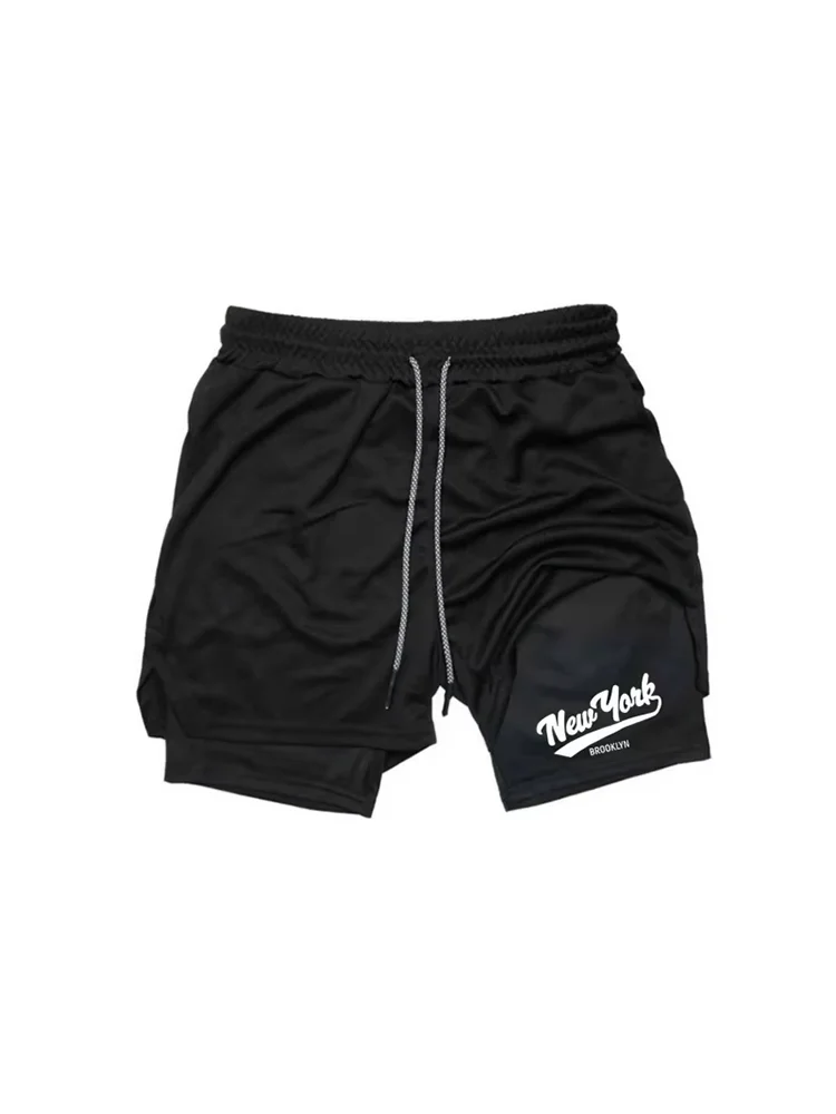 

Мужские шорты с несколькими карманами, спортивные шорты для фитнеса, повседневные пляжные шорты для тренировок, обтягивающие шорты с подкладкой, стильные сетчатые шорты для бега на каждый день DF0022