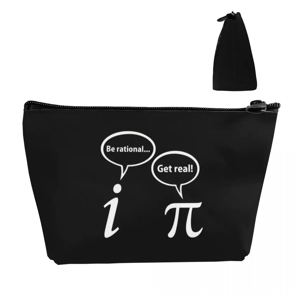 Be Rational Get Real Imaginary Math Pi Makeup Bag Key Storage Bag Cosmetic Case Cosmetics Organizer For Women Female Gift
