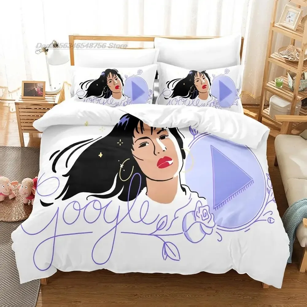 

Selena Quintanilla Bedding Set Single Twin Full Queen King Size Bed Set Teenager Bedroom Sheet set Print 2022 New