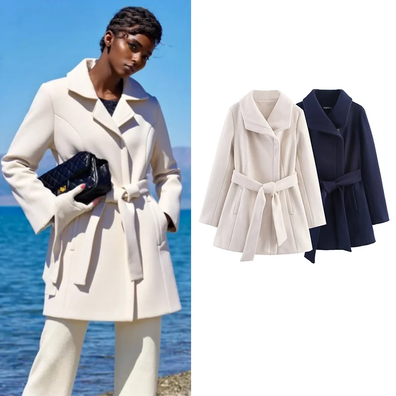 

Winter Woolen Coats Women's New -10 Degree Thick Warm Long Women's Jackets Chic Slim Elegant Street Youth Outerwear Coats