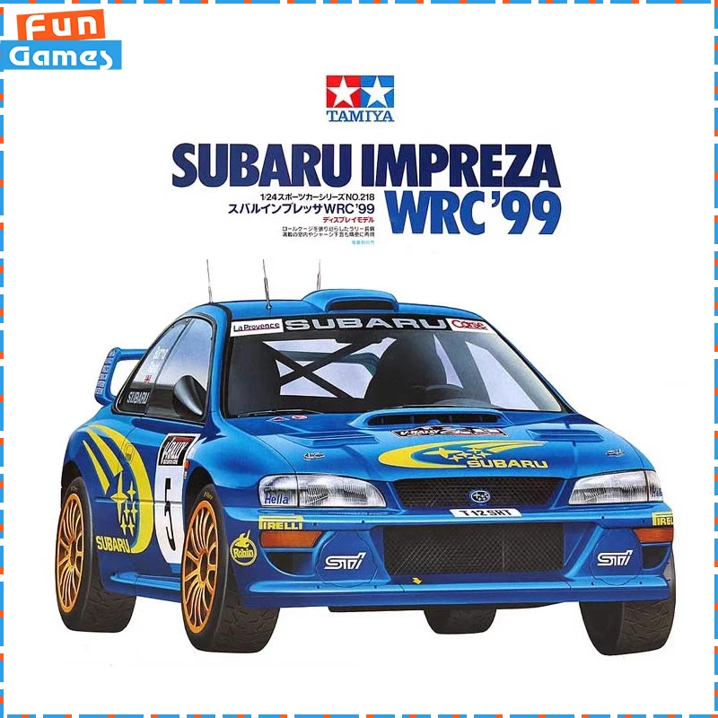 TAMIYA – modèle de voiture à assembler, Subaru Leopard WRC99, figurine de voiture de rallye 24218, modèle de voiture jouet, ornement de salle, jouet pour enfants, cadeau, 1/24