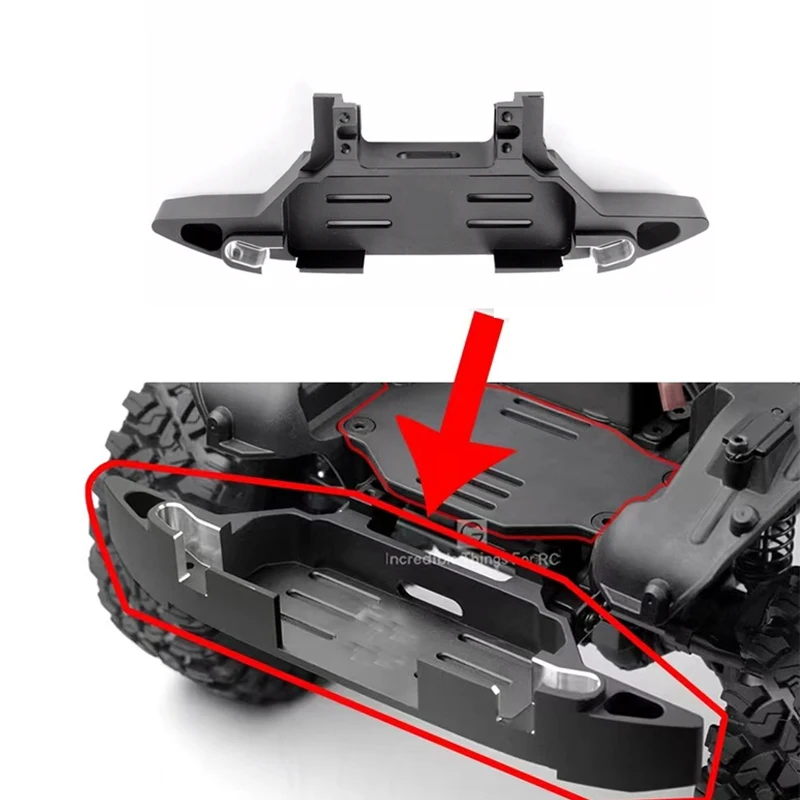 

Metal anti-collision front bumper base suitable for 1:10 TRX4 TRX6 SCX10 90046 90047 RC remote control car accessories