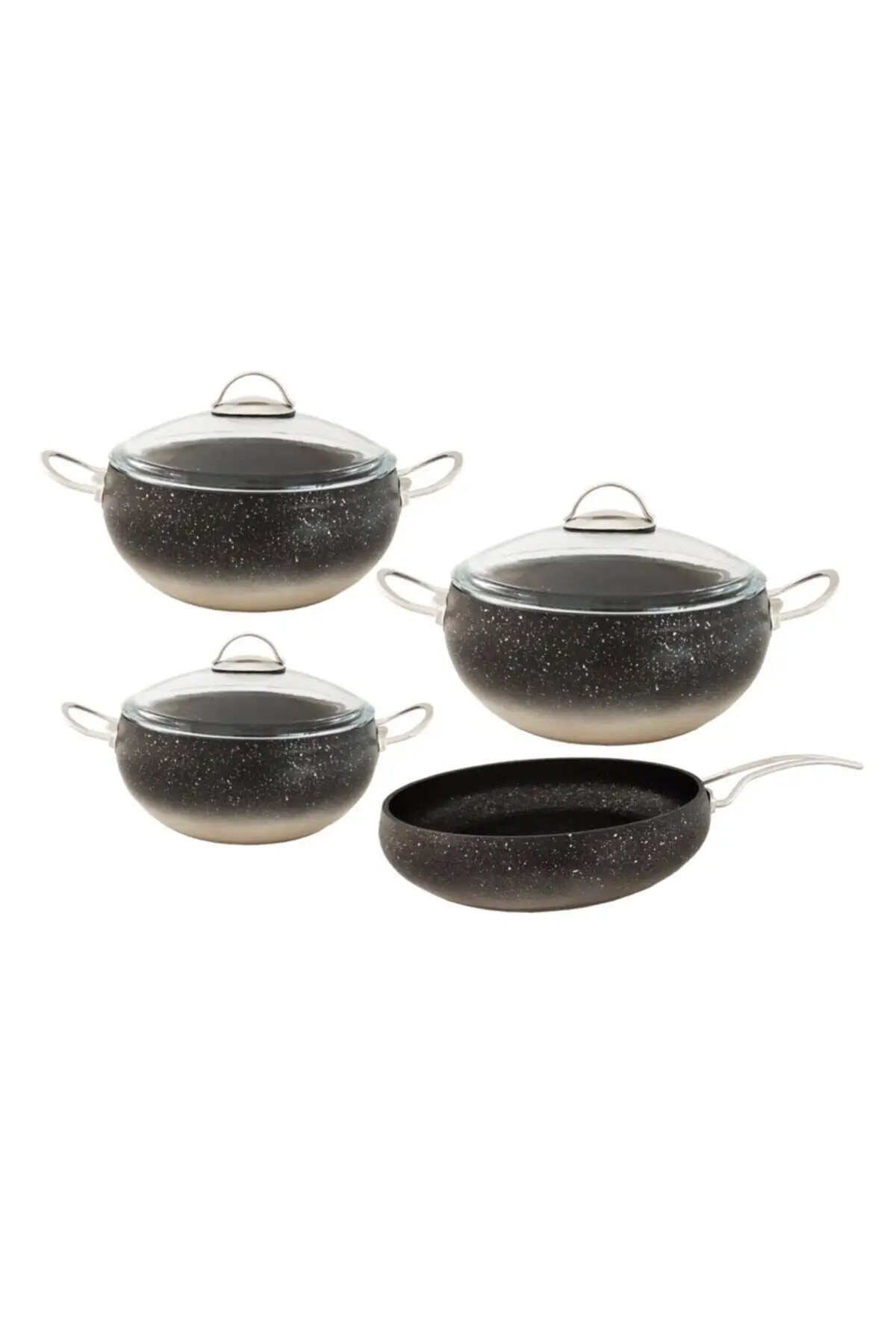 

DOLBOVI granite sphere 7 piece silver Cookware Set 3023 Cookware Set