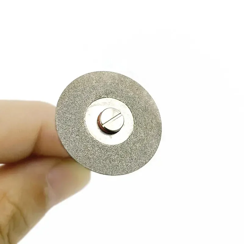 Dischi diamantati per laboratorio dentale Disco da taglio a grana bifacciale Diametro 22 mm Spessore 0,25 mm 5 pezzi