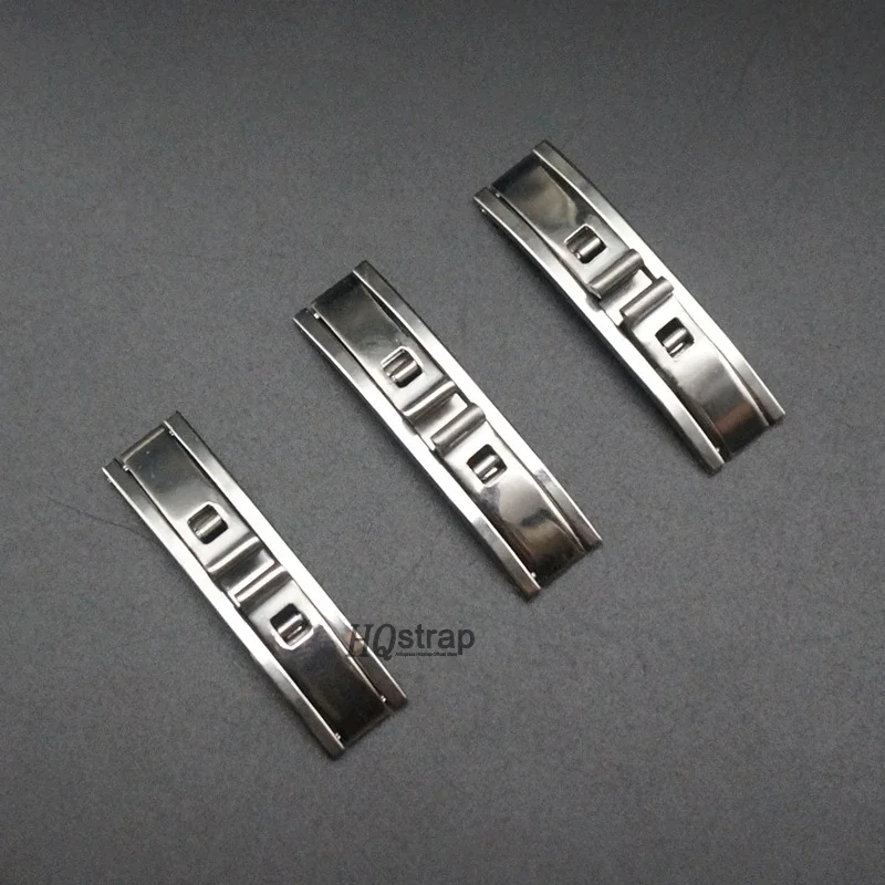 Stainless steel folding buckle steel strap Clasp 4mm 5mm 6mm Watch Accessories Double Pull Folding Butterfly Button