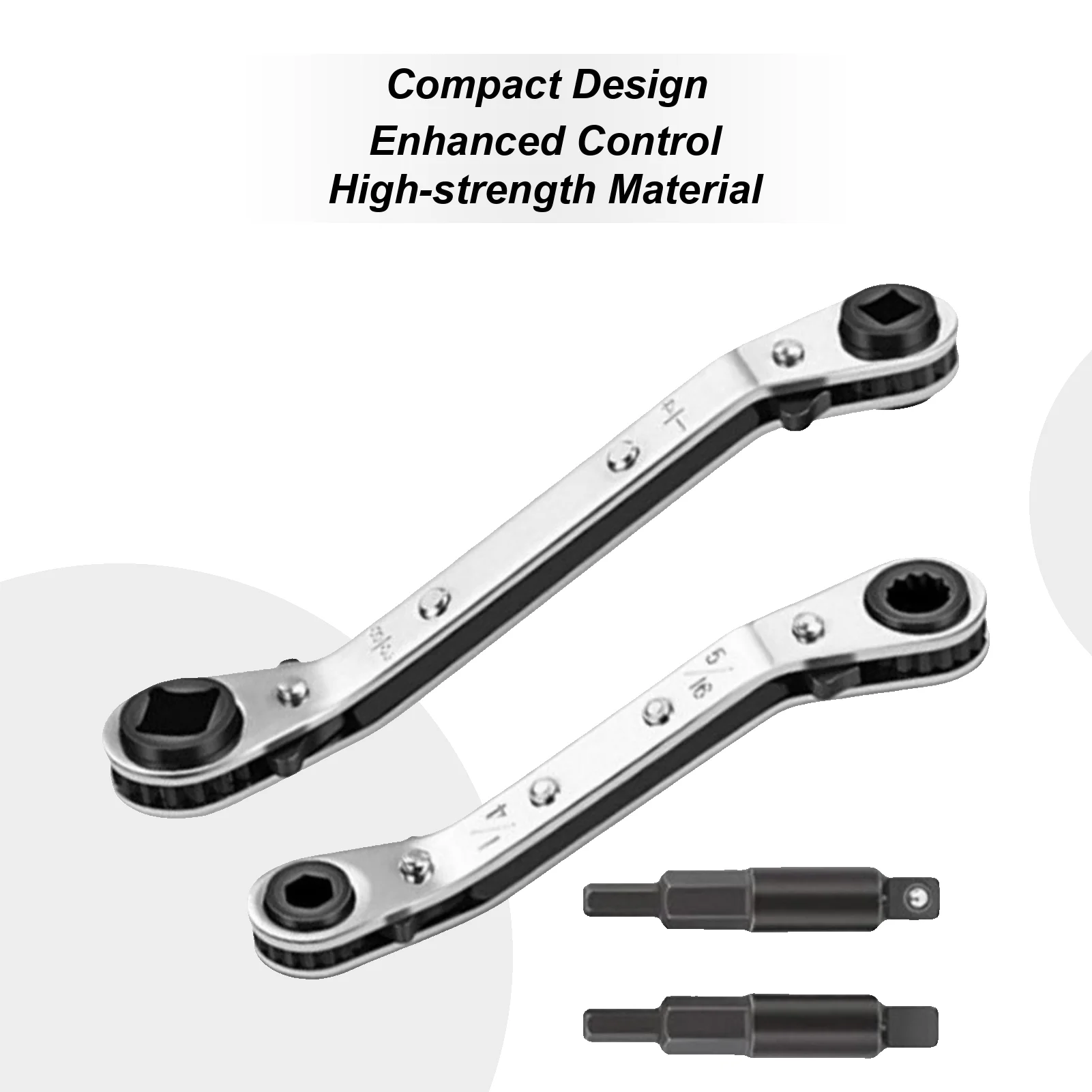 

Ratchet Wrenches Set Refrigeration Service Gear Adjustable Ratchet Wrench Set For HVAC Automotive Refrigeration Plumbing