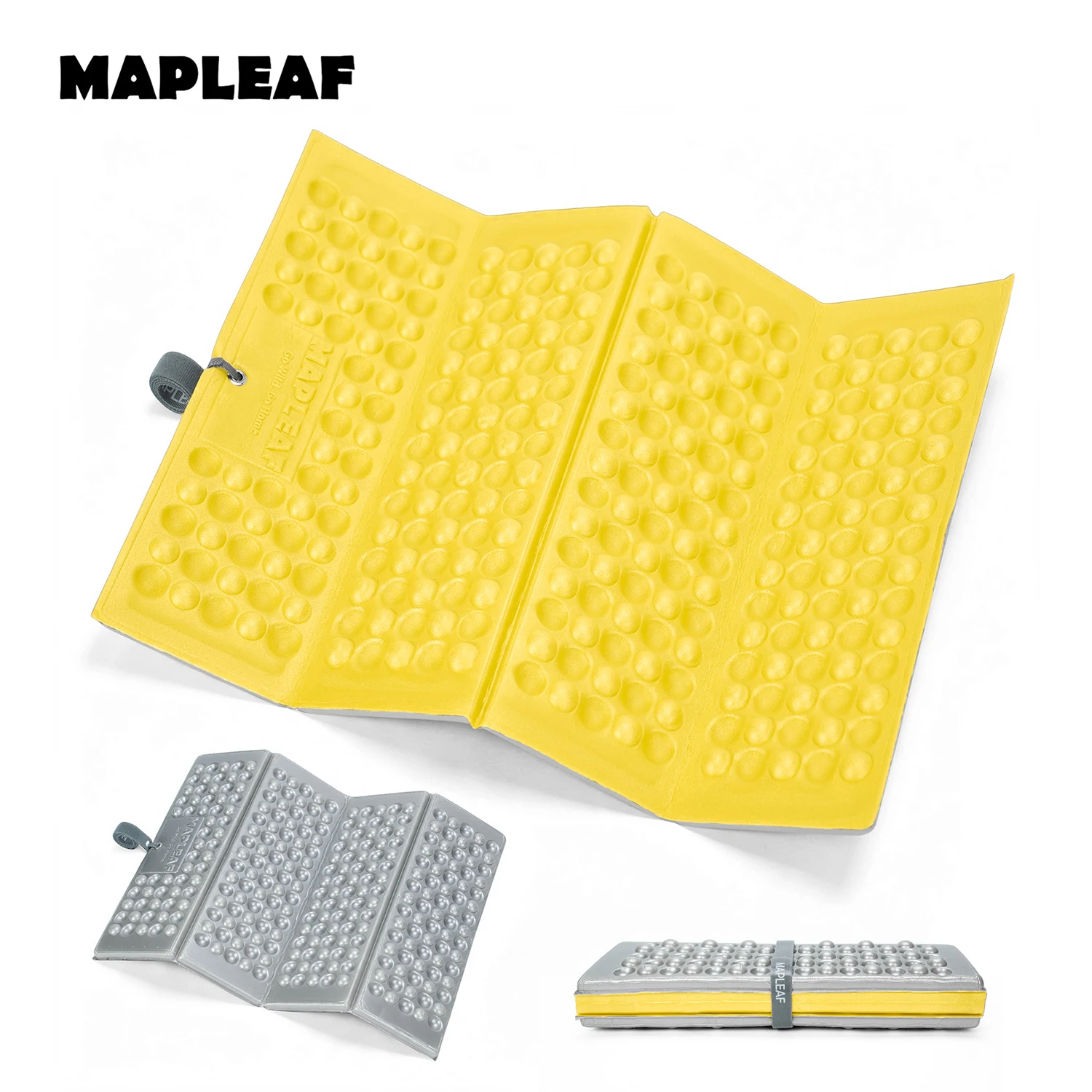 MAPLEAF Opvouwbare zitkussen eierkarton schuim 18mm IXPE aluminium folie tweezijdig waterdicht antislip lichtgewicht kamperen wandelen vissen festival picknick outdoor draagbaar compact voor buiten