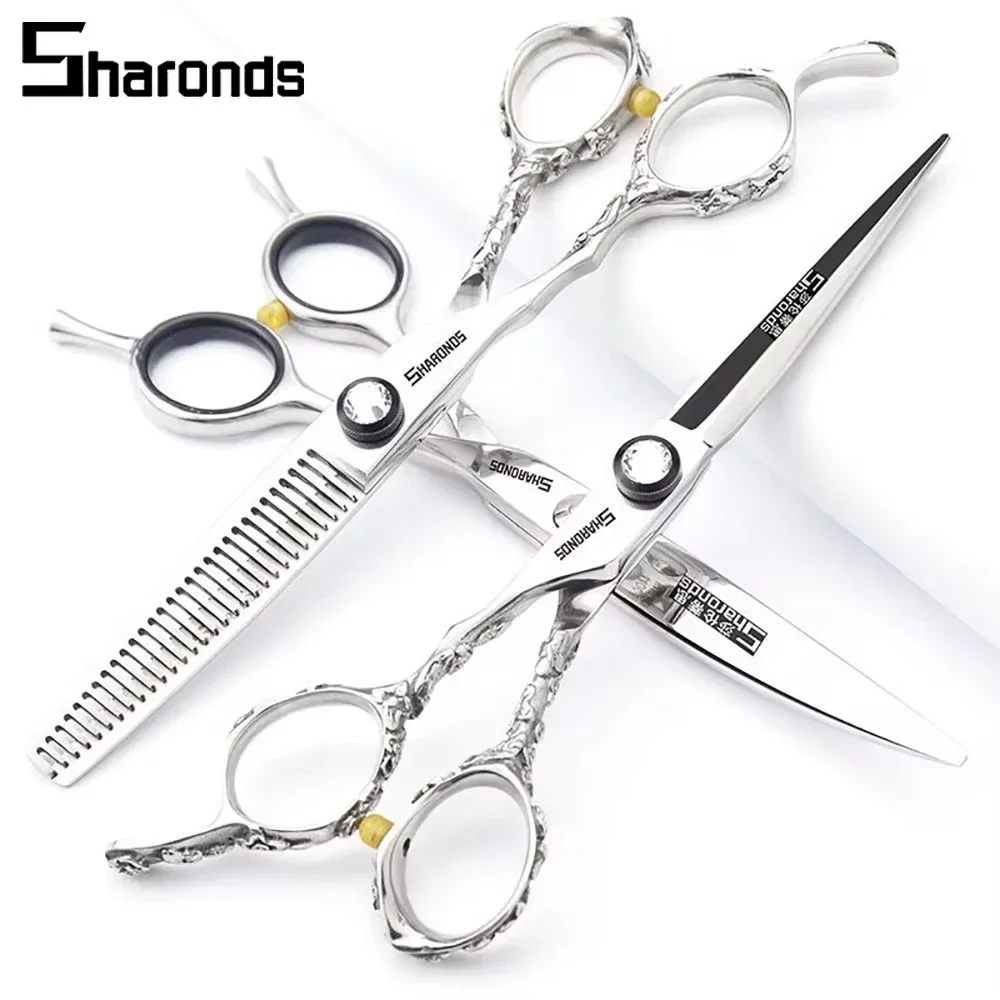 SHARONDS Hairdressing Professional Scissors 6 Inch Hairstylist Dedicated Hair Clippers Specialized Barber Shears Hair Scissors