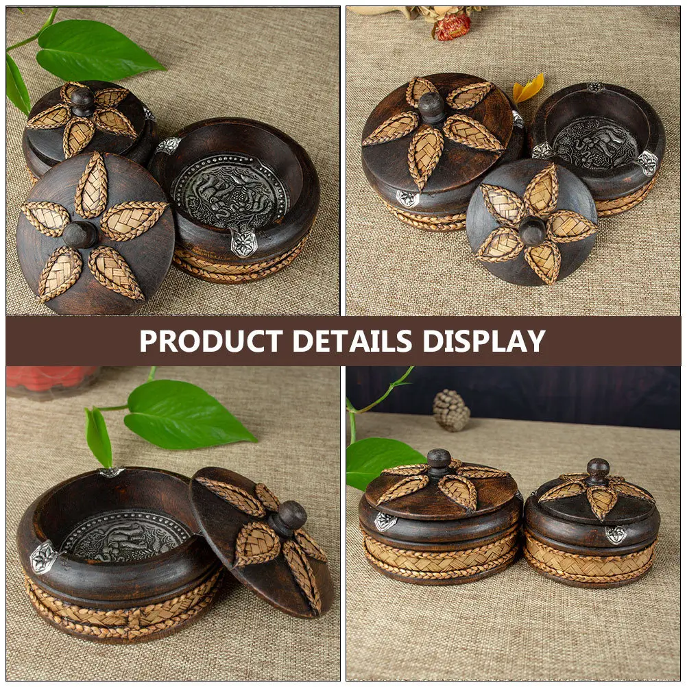 

Ashtray with Lid Decorative Ashtray Handmade Ashtray Male Ashtray Gift Delicate Wooden Ashtray