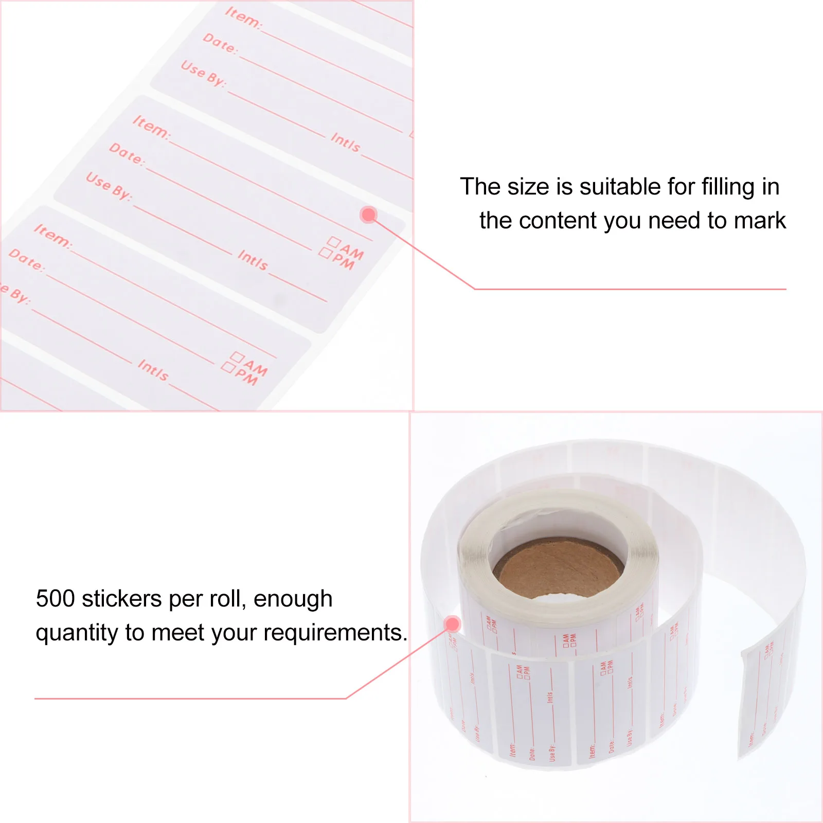 

Labels Food Record Stickers Removable Date Paste Kitchen English Dating Write Remarks Glass Jars Storage Craft Supplies