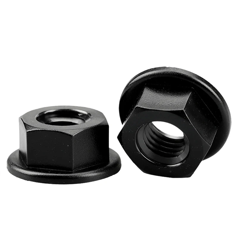 10/ 20/ 50pcs M3 M4 M5 M6 M8 M10 M12 Nylon Flange Nuts Hexagon Flange Nut for Heat/ Electricity Insulation