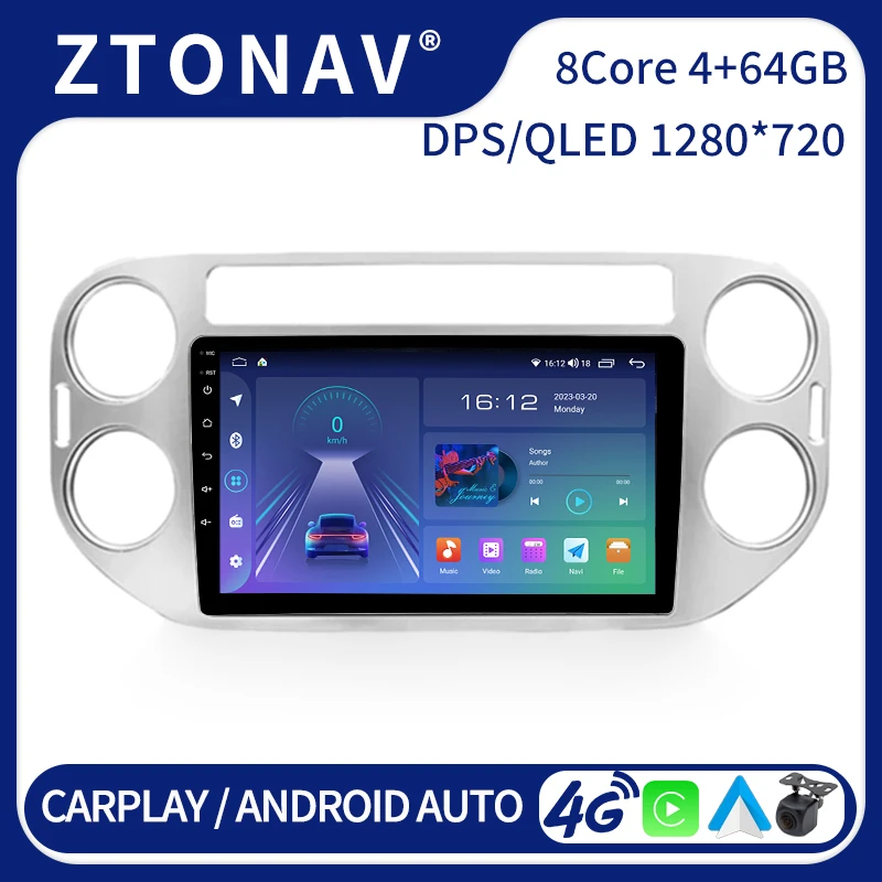 

Car Radio Stereo For Volkswagen Tiguan 1 NF 2006 - 2016 Android Screen Media Video Player GPS Navigation Carplay Auto 2 Din