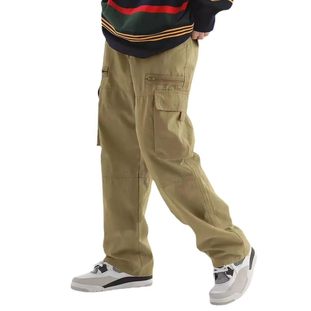 2025年激安セール アメリカンヴィンテージ カーゴパンツ メンズ マルチポケット ストリートウェア ハイストリート カジュアル ワークウェア ルーズフィット デニム