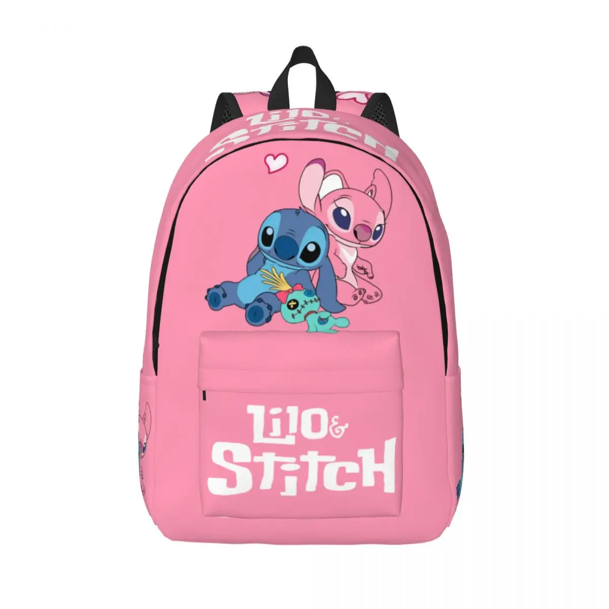 

Funny Stitch Angel Love Backpack for Men Women Fashion Student Business Daypack Cute Cartoon Laptop Computer Canvas Bags Outdoor