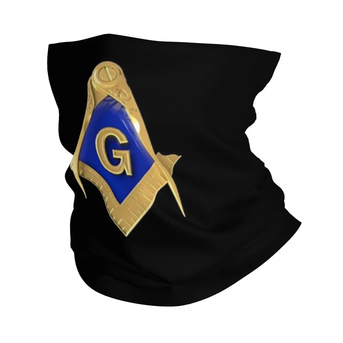 

Freemason Золотая квадратная масонская бандана Шея Гетры Печатный камень шарф Многофункциональный шарф для велоспорта на открытом воздухе для взрослых